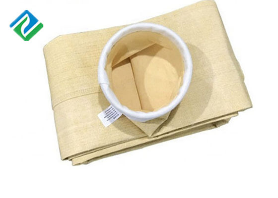Sachet filtre non tissé acrylique du polyester pp de fibre de verre antistatique pour l'usine de ciment