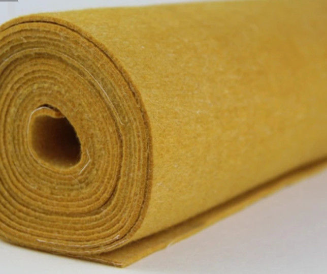 Tissu filtrant de 2.4mm Metamax de feutre jaune d'aiguille